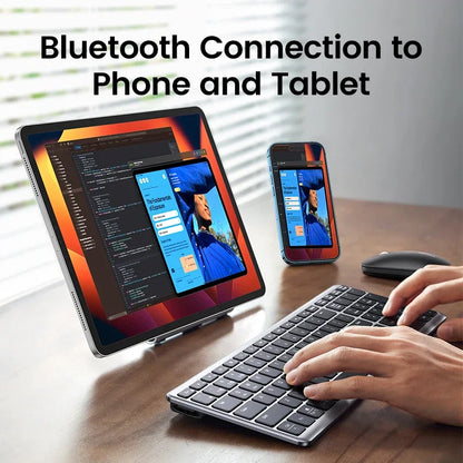 New Bluetooth 5.0 Wireless Keyboard Mouse Set 2.4G English 102 Keycaps For MacBook iPad Tablet Rechargeable Mice Keyboard Laptop