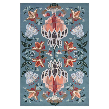 Light Luxury Cloakroom Carpet Home Non-slip Mat Large Area Bedroom Decor Washable Rug European Retro Carpets for Living Room