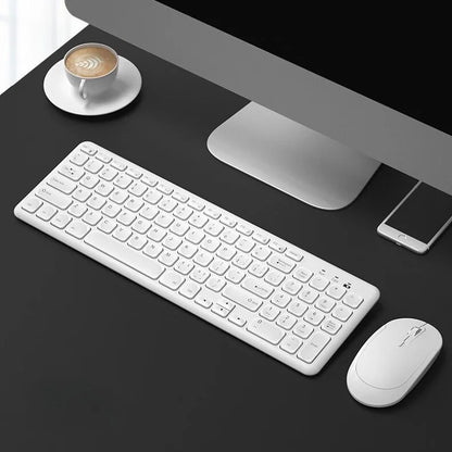 B.O.W HW256 Ultra-thin wireless keyboard and mouse set, 2.4G wireless set, 96 keys