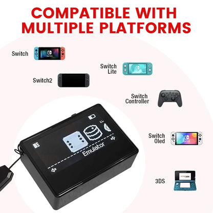 NFC Simulator Pixl Emulator iNFC Infinite Swipe OLED HD Intelligent Bluetooth Simulator for Switch2/3DS/Wii U Game Accesories