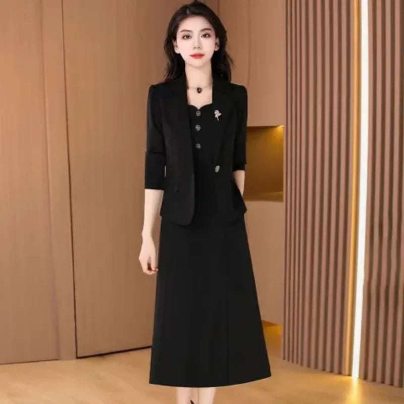High Waist A-Line Skirt Suit Korean Style Long Sleeve Wedding Dress October Marriage Gown Two-Piece Set Fashionable plus Size