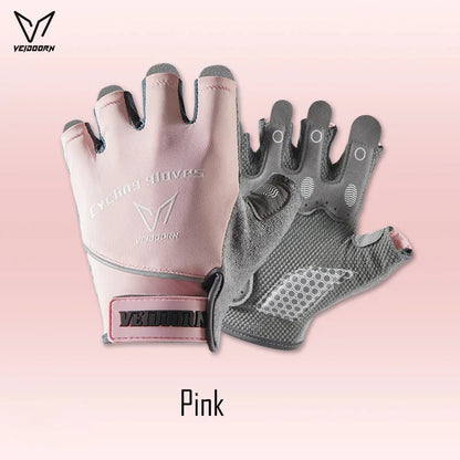 Veidoorn Men's Women's Workout Gloves for Gym Weight Lifting Non-Slip Palm with Padding Breathable Towel Finger for Sweat Wipe