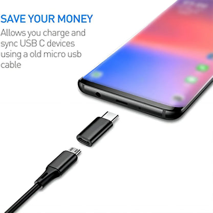 8pcs USB to USB C Adapter, USB Type C Female to USB Adapter, Micro USB to USB C Female Male Converter Connector, for Laptop Car