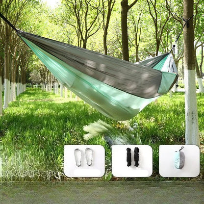 Camping Hammock Lightweight, Portable Hammocks Parachute Hammock with Two Tree Straps, Single or Double Travel Camping Hammocks