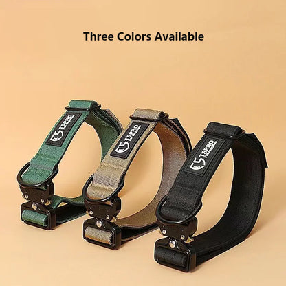 Tactical Dog Collar with Leash - No-Pull Anti-Escape Collar for Large & Medium Dogs, Outdoor Training Pet Collar