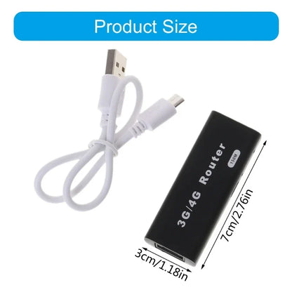 Portable Mobile Hotspot Car Wi-Fi Sharing Wlan Modem 150Mb Mini 3G WIFI Router