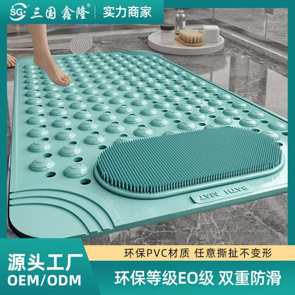 Household Bathroom Non-slip Toilet Floor Mat Toilet Anti-drop Mat Bathtub Massage Mat