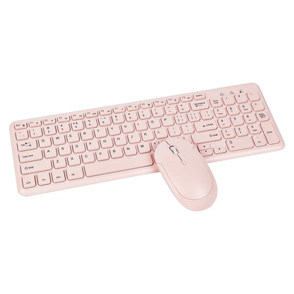 Fashion Wireless Keyboard and Mouse Combo Gamer Silent Keyboards Mouse Set Ultra Thin Office PC Ergonomic Gaming Pink Keypad