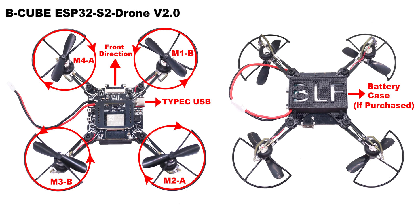 Rctosky ESP32-Drone V2.0 Flight Control Open Source Quadcopter ESP-Drone Drone Model Wifi Remote Control Crazyflie Ardupilot
