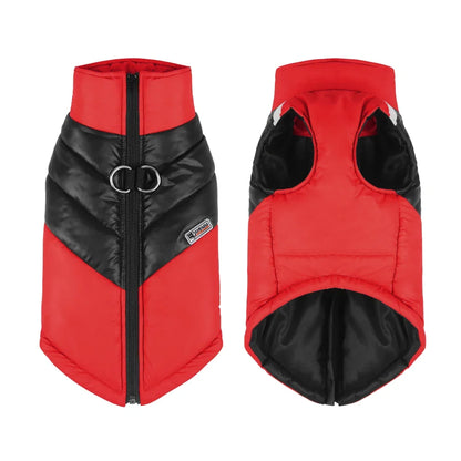Winter Clothes for Dogs Warm Clothing Labrador Cotton Coat Harnesses Pet Products Clothes for Small Large Dog Reflective Stripe