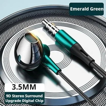 Type C&3.5mm Headphones HiFi Bass Stereo Volume Control Headset In HD Mic Wired Earbuds For IPhone15-17/Samsung Series Earphones