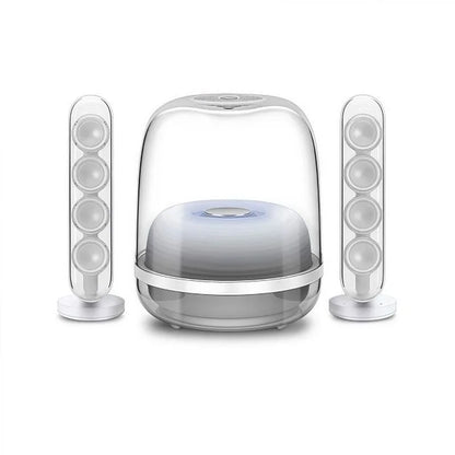 2.1 High-quality Bluetooth speaker Glazed 4 wireless Bluetooth speaker Home desktop audio Voice intelligent digital