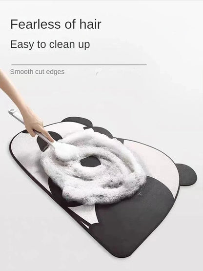 Long imitation woven kitchen floor mats diatom mud printed non-slip mats bathroom absorbent mats door mats restaurant mats