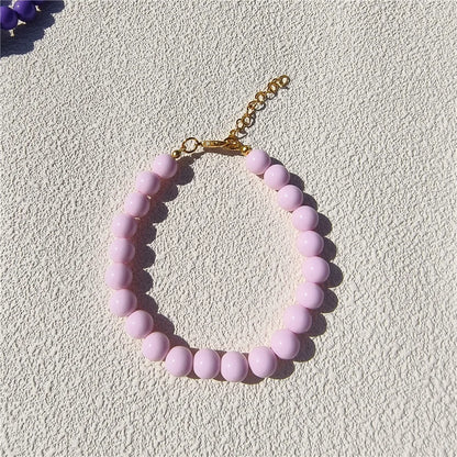 Dogs Necklace Extension Chain Design Pet Collar Fashion Dogs Faux Pearls Necklace Loop DIY Cat Dog Grooming Accessory