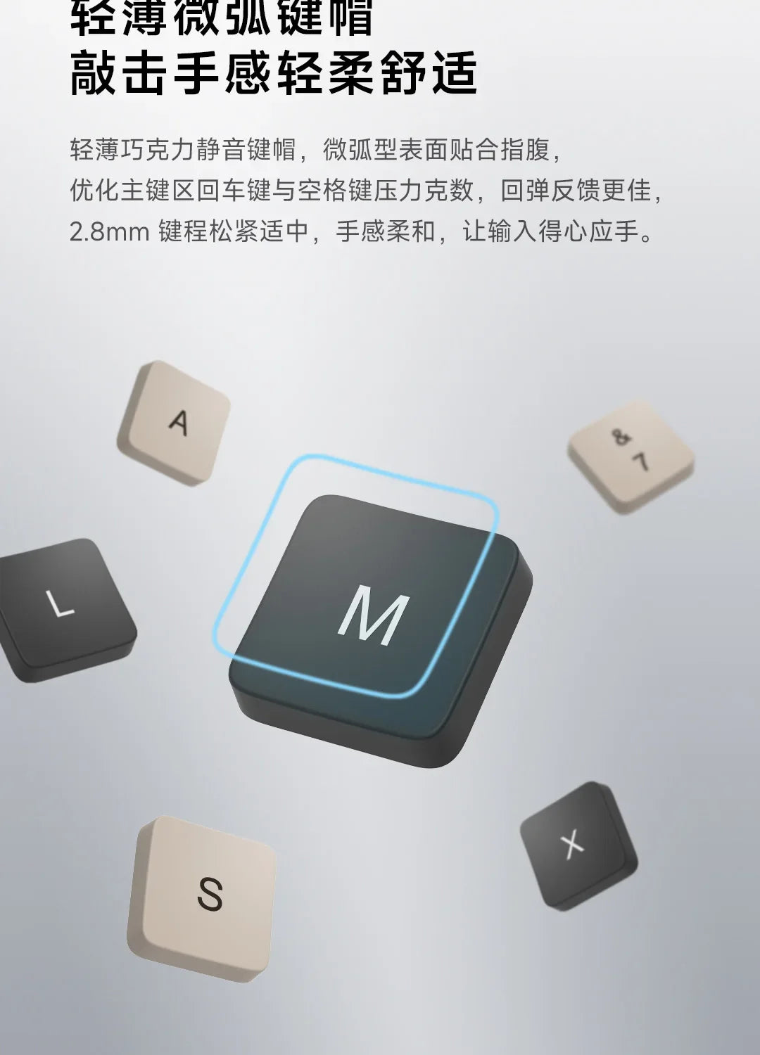 Xiaomi Keyboard and Mouse Set 2 2.4G Wireless Keyboard and Mouse Set Office Slim Keyboard 104Keys Smart Energy-saving Sleep Mode