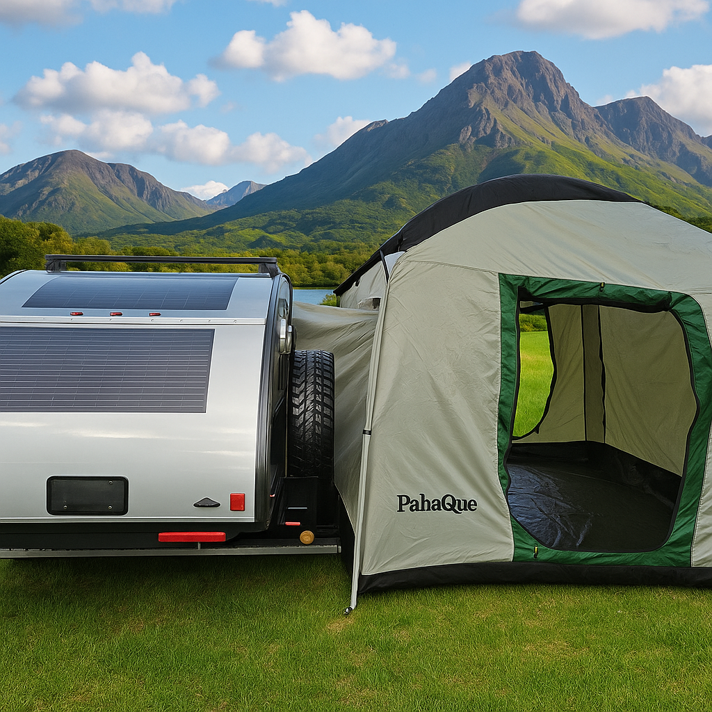10x10 Side Mount Screen Room Tent by PahaQue for Camping and Outdoor Adventures