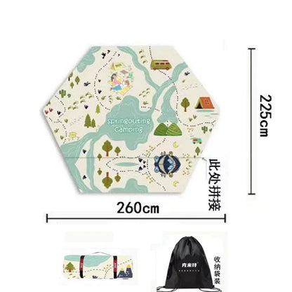 Camping Mat Outdoor Portable Ultra-light Waterproof Picnic Blanket Nature Hike Car Travel Tent Mat Beach Equipment Supplies