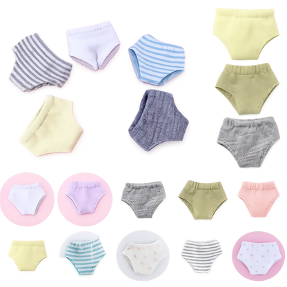 Cute OB11 Doll's Underwear DIY Elasticity Cotton Underwear 12 Colors Briefs Underwear