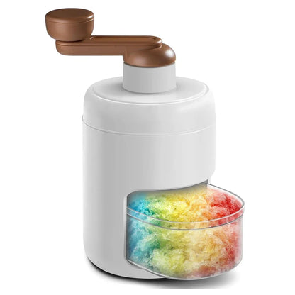 Shaved Ice Maker Machine for Home Ice Shaver Hand Crank Slushy Maker Machine Ice Crusher for Snow Cones Ideal for Outdoor Picnic