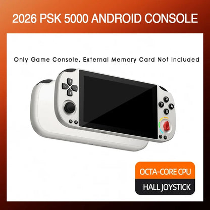 5.0 Inch FHD IPS Handheld Game Console PSK5000 with XBOX/SWITCH Layout,Helio G85 Octa-Core,6+128GB,Hall Joystick