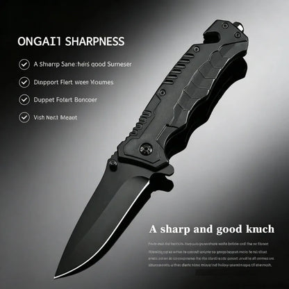 Outdoor portable folding knife - Multi-purpose high-hardness stainless steel wilderness survival knife