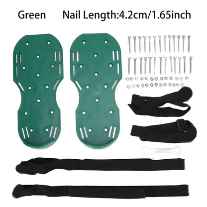 Garden Nail Shoes,Grass Loose Soil Tool,2.5/4.2cm Long Nail,Anti-Slip Lawn Aerator Grass Spikes Shoes for Aerating Lawn Soil
