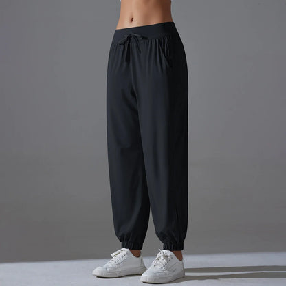 Pants Sports Pants  Wide Legs Slim Fit Breathable Yarn Pants Thin Casual Pants Quick Drying Sweatpants