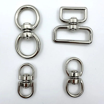 Metal Eight-Character Rotating Buckle Ring Anti-Knotting Dog Chain Buckle Connecting Ring DIY Jewelry Pendant Jewelry Accessory