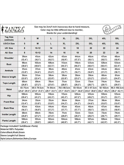 ZANZEA 2026 Spring Outfits Office Women 2 Piece Sets Stylish Lapel Long Sleeve Blazer Coats Pant Sets Elegant OL Work Tracksuit