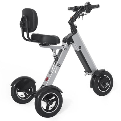 ES35 Powered Scooter 3 Wheels Foldable Trike with Backrest Seat for Adults, Lightweight Electric Scooter with, Customized