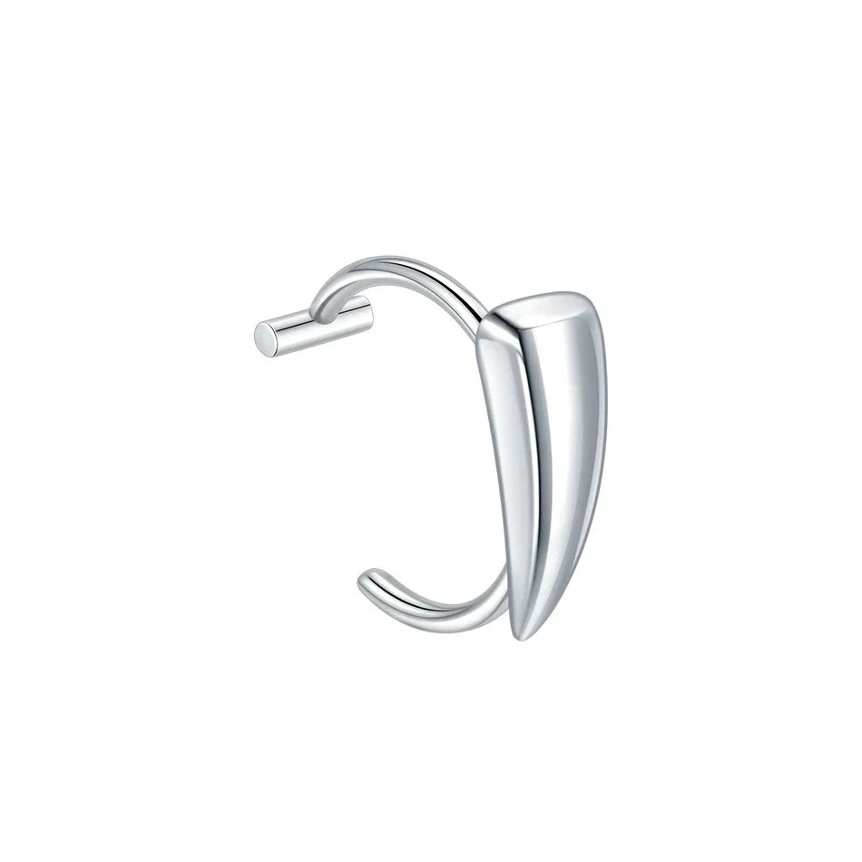 1PC Stainless Steel Fake Nose Ring Hoop Septum Rings Non-Pierced C Clip Lip Ring Earring Fake Nose Piercings Women Body Jewelry