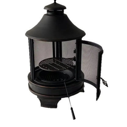Outdoor Large Barbecue Grill Camping Barbecue Grill Villa Household Firewood Charcoal Heating Stove