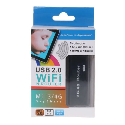 Portable Mobile Hotspot Car Wi-Fi Sharing Wlan Modem 150Mb Mini 3G WIFI Router