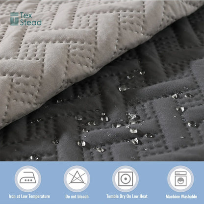 Brick Pattern Anti-Hair Pet Mat,Reversible Waterproof Dog Cushion,Washable Non-Slip Sofa Cover,Soft PU Foam Bed for Cats Dogs
