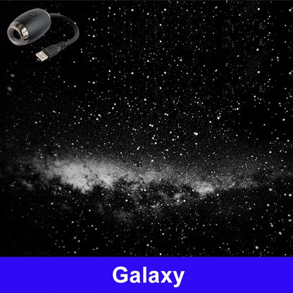 Romantic LED Starry Sky Night Light USB Powered Saturn Galaxy Projector Lamp for Car Roof Party Room Ceiling Decor Plug and Play