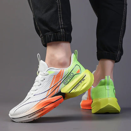 Men's Tennis Shoes Designer Fashionable Carbon Plate Sports Shoes Outdoor Soft Soled Mesh High Quality Running Shoes skateboard