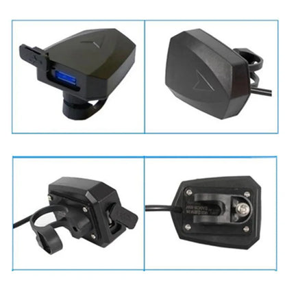 Electric Bicycle USB E-bike Charger Output 5V 2A For Mobile Phones Input DC 36V 48V 60V 72V Handlebar For Mid Hub Motor Kits
