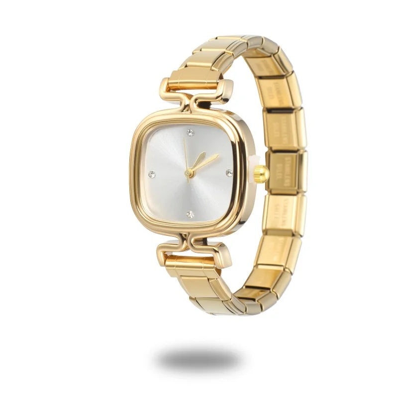 1PC High Quality Men Women's Stainless Steel Round Simple Watch Bracelet Bangle For Friend Wife Birthday Gift DIY Jewelry
