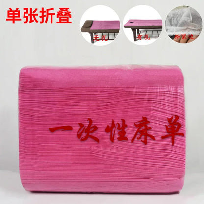 100pcs Disposable Thick Non-Woven Bed Cover Waterproof Breathable