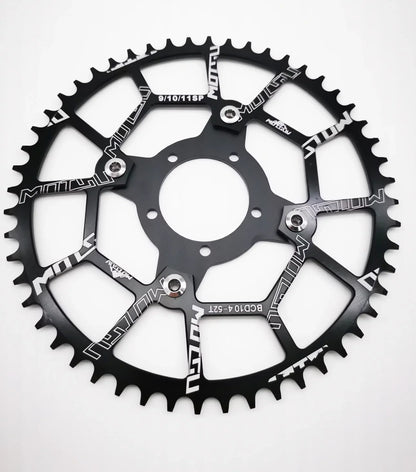 ALLTOO Bike Part Bicycle Crankset Bafang 104BCD Motor Aluminum Alloy Chainring Mid Drive Adapter For Electric E-bike 32T-52T