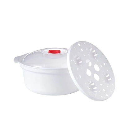 Microwave Oven Special Box Heated Soup Pot Rice Steamed Hot Steamed Buns with Lid Eco-friendly Food Grade Kitchen Tool