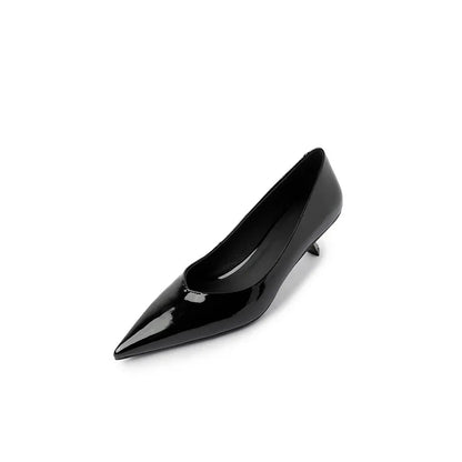 MKKHOU Fashion Pumps New High Quality Real Leather Simple Pointed Shallow Elegant High Heels Daily Commuter Women Shoes