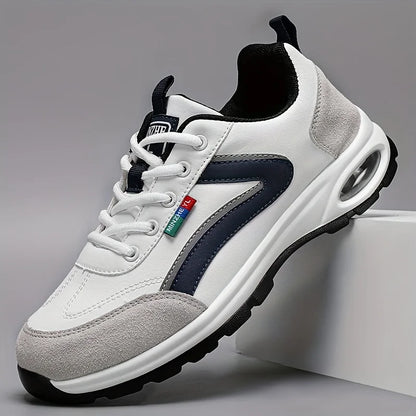 Men's Trendy Sports Shoes Lightweight Breathable Modern Non Slip Shoes Suede Detailing Outdoor Stylish Daily Wear Men Sneakers