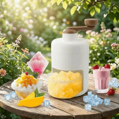 Ice Breaker Portable Hand-operated Ice Shaver Small Multifunction Shaved Ice Machine DIY Hand Operated Snow Cone Machine Home