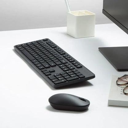 Xiaomi Keyboard and Mouse Set 2 2.4G Wireless Keyboard and Mouse Set Office Slim Keyboard 104Keys Smart Energy-saving Sleep Mode