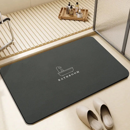 VIKAMA Bathroom Water-Absorbing Rug Simple Solid Color Easy To Clean Perfect For Entrance Bathroom And Floor Deco Of The Home.