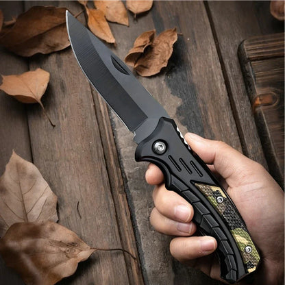 Fine Stainless Steel Folding Pocket with Sharp Edge Multifunctional Utility Tool for Camping BBQ and Outdoor Survival