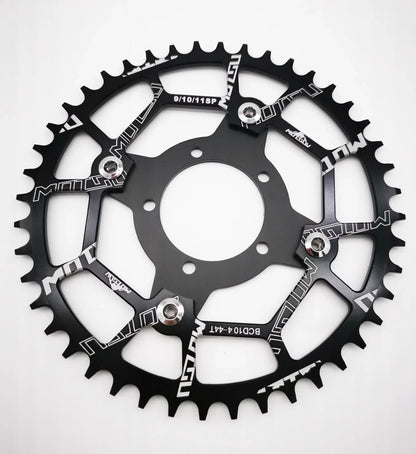 ALLTOO Bike Part Bicycle Crankset Bafang 104BCD Motor Aluminum Alloy Chainring Mid Drive Adapter For Electric E-bike 32T-52T
