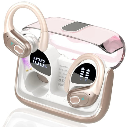 Bluetooth 5.4 TWS Earbuds 75Hrs with Charging Case,IPX7 Waterproof Sport Earphones with Mic,Wireless Noise Cancelling Headphones