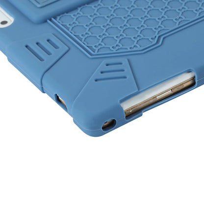 Tablet Case for Teclast M30 M30 PRO 10.1 Inch Tablet Silicone Case Adjustable Tablet Stand with Pen(Blue)JAS